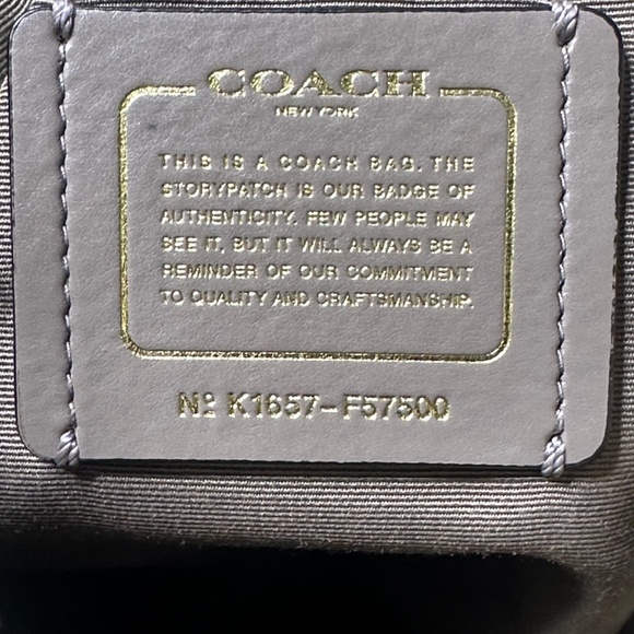 Coach Pebbled Leather Hobo Bag ColorBlock Harley Black/White/Tan - Picture 6 of 6